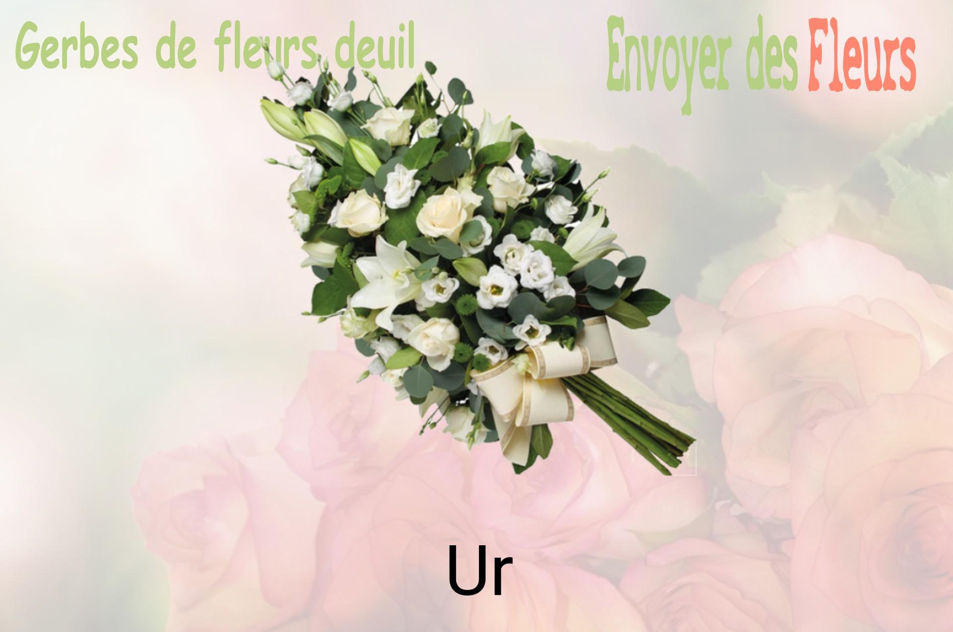 Gerbe de fleurs de deuil livrée à Ur